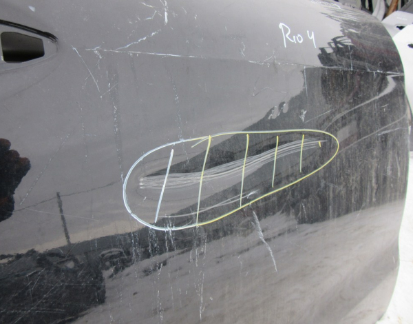 Дверь задняя правая для Kia Rio 3 с 2011 (седан) купить с разбора в Челябинске