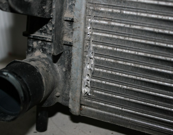 Радиатор охлаждения двигателя (основной) для Renault Logan с 2014 г (21410606179R) купить с разбора в Челябинске