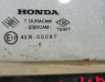 Стекло задней правой двери для Honda Civic 4D с 2007 г (73405SND000)