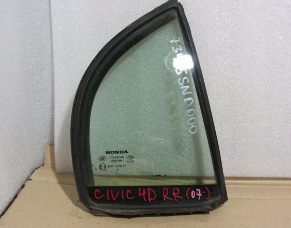 Стекло задней правой двери для Honda Civic 4D с 2007 г (73405SND000) купить с разбора в Челябинске
