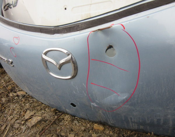 Дверь багажника для Mazda 2 купить с разбора в Челябинске