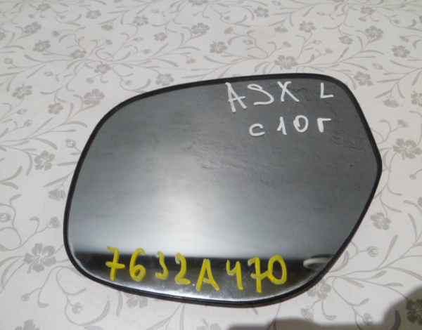Зеркальный элемент левый для Mitsubishi Outlander 3 (7632A470) купить с разбора в Челябинске